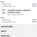 London, UK to the Canary Islands for only £17 roundtrip (& vice versa for €19) (Wizz members price) (Oct-Nov dates)